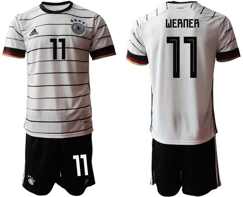 Men 2021 European Cup Germany home white #11 Soccer Jersey2